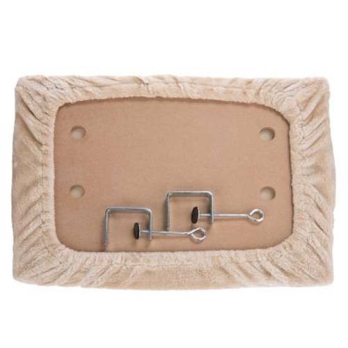 Pluszowe legowisko dla kota na parapet, beżowe Dł. x szer. x wys.: 50 x 35 x 5 cm - Zooplus Selection