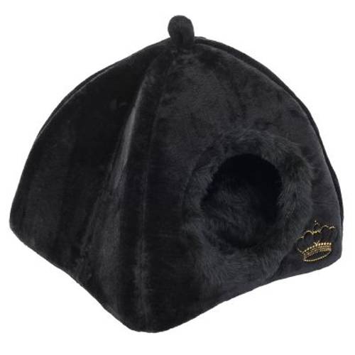 Budka dla psa i kota Royal Pet Black, czarna Dł. x szer. x wys.: 45 x 45 x 45 cm - Zooplus Selection