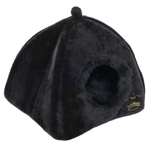 Budka dla psa i kota Royal Pet Black, czarna Dł. x szer. x wys.: 45 x 45 x 45 cm - Zooplus Selection