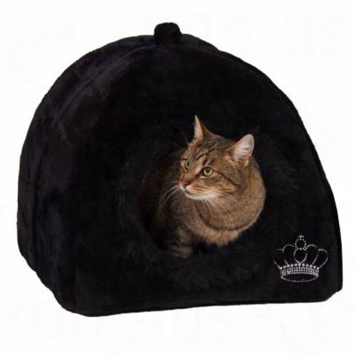 Budka dla psa i kota Royal Pet Black, czarna Dł. x szer. x wys.: 45 x 45 x 45 cm - Zooplus Selection