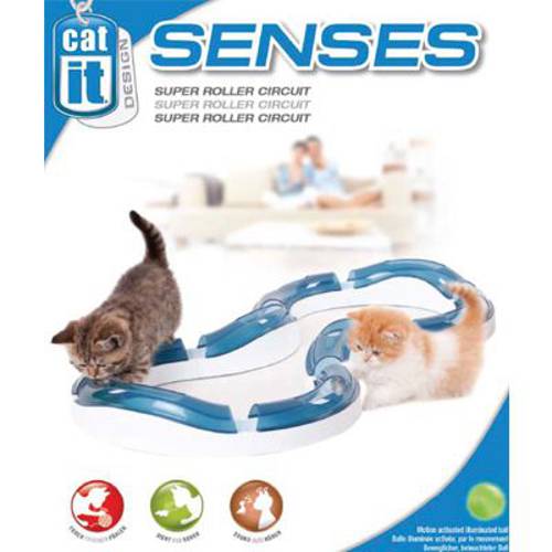 Catit Design Senses Super Roller, szyna do zabawy 2 podświetlane piłki wymienne - Catit