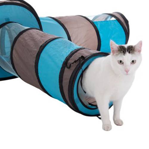 Tunel dla kota Connect 2 w 1 4 tunele + 4 budki - Zooplus Selection