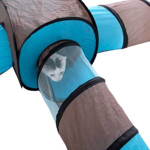 Tunel dla kota Connect 2 w 1 4 tunele + 4 budki - Zooplus Selection
