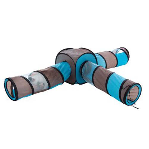 Tunel dla kota Connect 2 w 1 4 tunele + 4 budki - Zooplus Selection