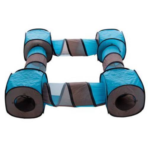 Tunel dla kota Connect 2 w 1 4 tunele + 4 budki - Zooplus Selection