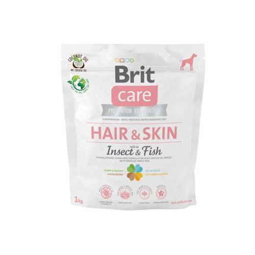 Brit Care Dog Hair&Skin Insect&Fish 1kg - Brit