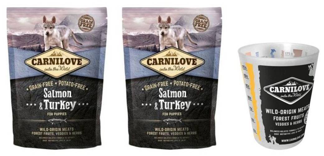 Carnilove Puppy Dog Salmon & Turkey 2x1,5kg + Miarka - Carnilove