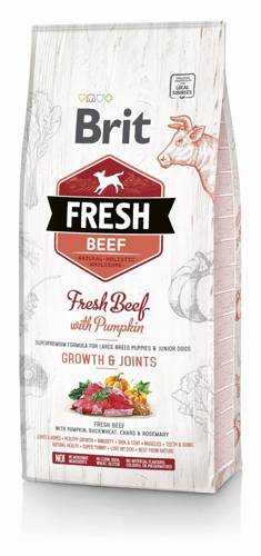 Brit Fresh Beef Pumpkin Puppy Large 12kg + 2 puszki i miarka GRATIS - Brit