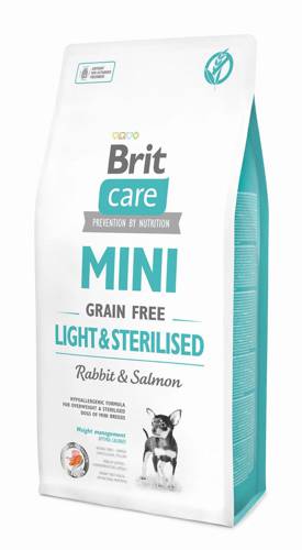 Brit Care Mini Light & Sterilised Rabbit & Salmon 7kg -