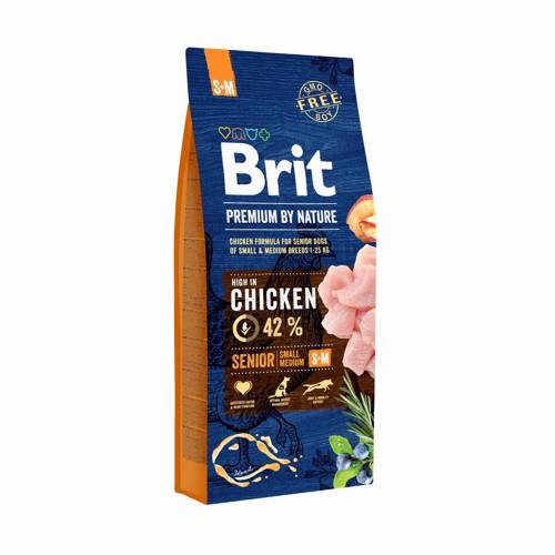 Brit Premium by Nature Senior S/M 15kg - Brit