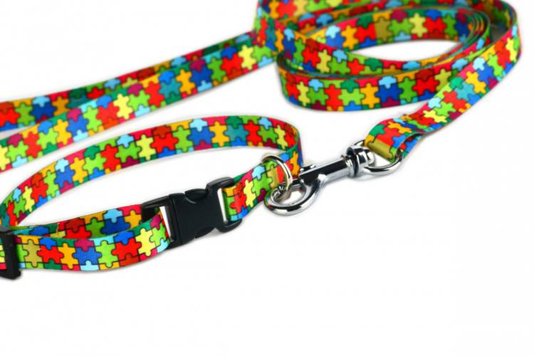 Obroża Klamra Plastikowa - Puzzle 0517 30MM 40-70CM - matteo-company