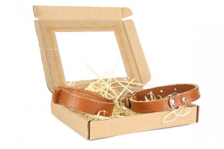 Obroża Skóra Gładka – Brązowa 0102 40MM 76CM 51-67CM - matteo-company