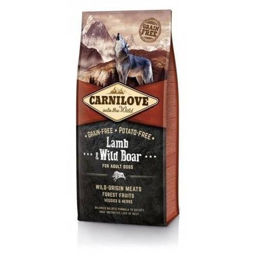 Carnilove Adult Dog Lamb & Wild Boar 2 x 12kg + Miarka - Carnilove