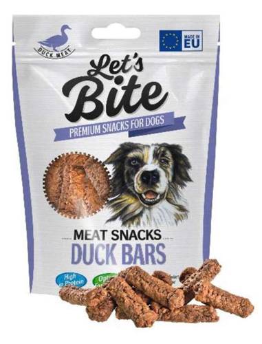 Let’s Bite Meat Snacks Duck Bars 80g - Brit