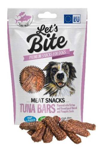 Let’s Bite Meat Snacks Tuna Bars 80g - Brit