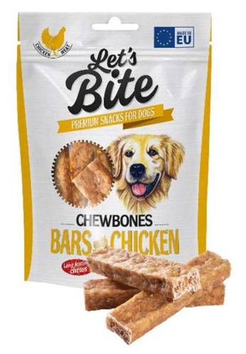 Let’s Bite Meat Snacks Chicken Squers With Venison 80g - Brit