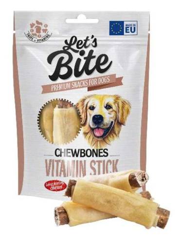 Let’s Bite Chewbones Vitamin Chew Stick Wrapped In Raw Hide 150g - Brit