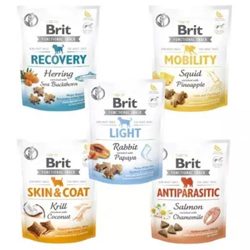BRIT CARE dog functional snack 5x150g MIX smaków - Brit