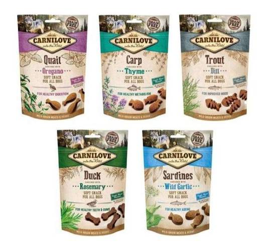 Carnilove Soft Snack mix smaków 5x200g - Carnilove