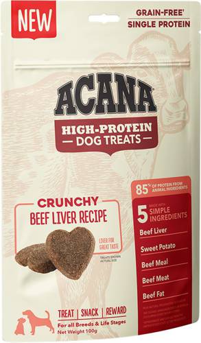 ACANA Crunchy Treats z wątróbką wołową 100g - Acana