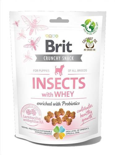 Brit Care Dog Crunchy Cracker Insects Serwatka Probiotyki 200g - Brit
