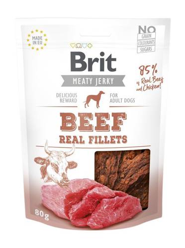 Brit Jerky Snack-Beef and chicken Fillets 80gDomyślny opis krótki - 