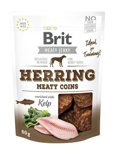 Brit Jerky Snack Herring Meaty coins 80gDomyślny opis krótki - 