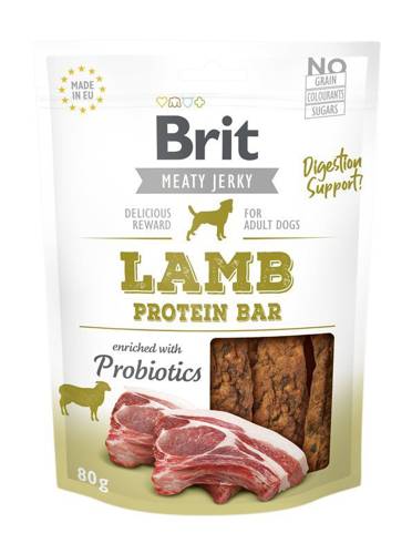 Brit Jerky Snack Lamb Protein bar 80gDomyślny opis krótki - 