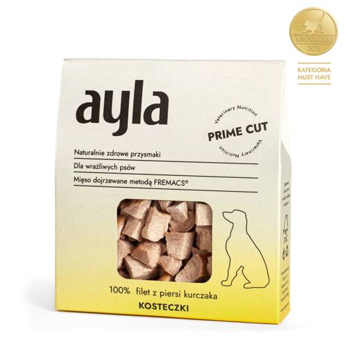 Przysmaki dla psa Ayla  |  Filet z piersi kurczaka | Prime Cut |  Kosteczki