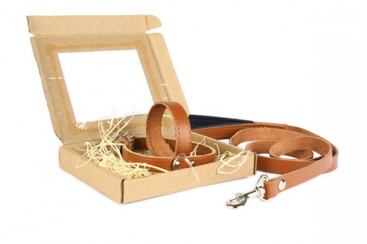 Obroża Skóra Gładka – Brązowa 0102 40MM 76CM 51-67CM - matteo-company