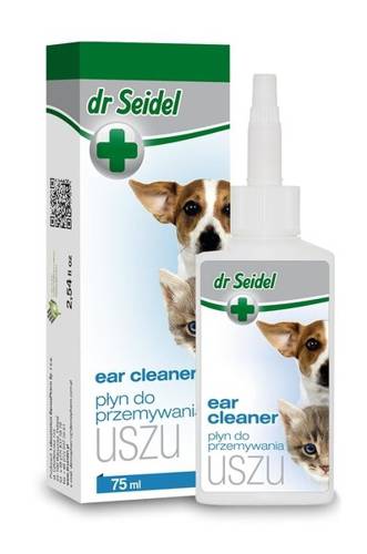 dr Seidel Płyn do przemywania uszu dla psów i kotów, 75ml