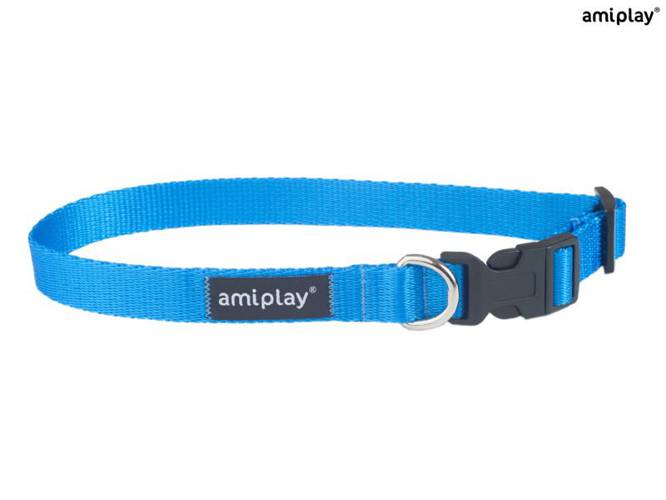 amiplay Obroża regulowana Basic XL Niebieski - amiplay