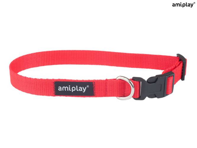 amiplay Obroża regulowana Basic XL Czerwony - amiplay