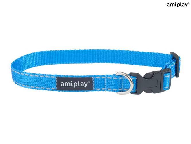 amiplay Obroża regulowana Reflective XL Niebieski - amiplay