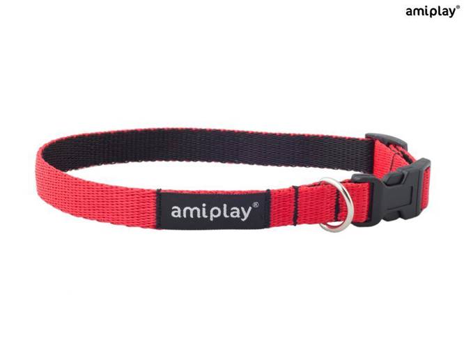 amiplay Obroża regulowana Twist S Czerwony - amiplay