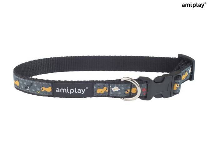 amiplay Obroża regulowana Wink S Czarny - amiplay