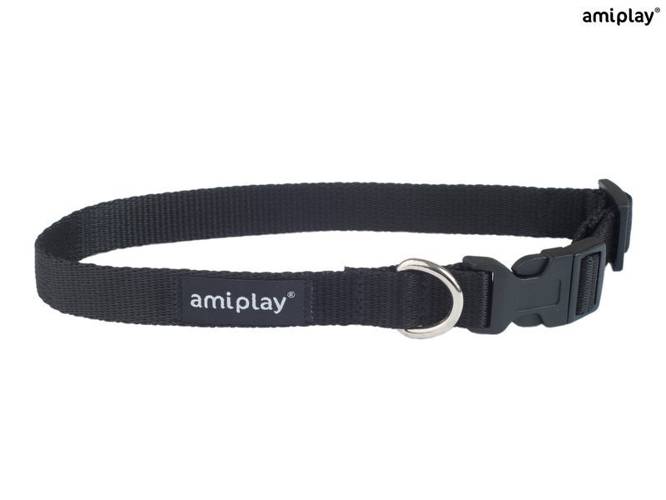 amiplay Obroża regulowana Basic S Czarny - amiplay