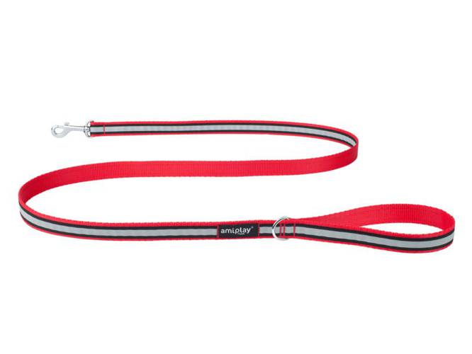 amiplay Smycz Shine XL Czerwony - amiplay