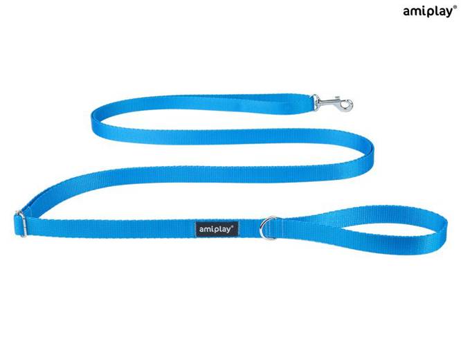 amiplay Smycz regulowana Easy Fix Basic XL Niebieski - amiplay