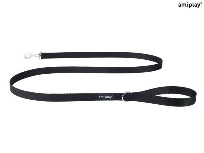 amiplay Smycz Basic L Czarny - amiplay