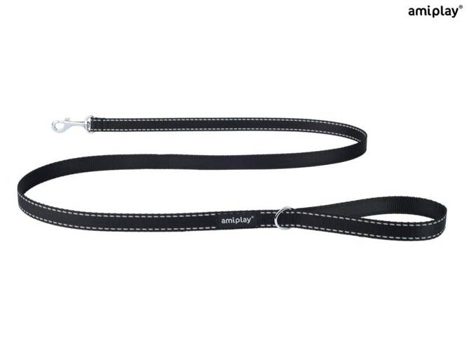 amiplay Smycz Reflective XL Czarny - amiplay