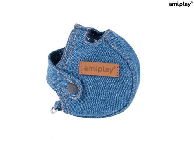 amiplay Obudowa na smycz automatyczną Denim S Niebieski - amiplay