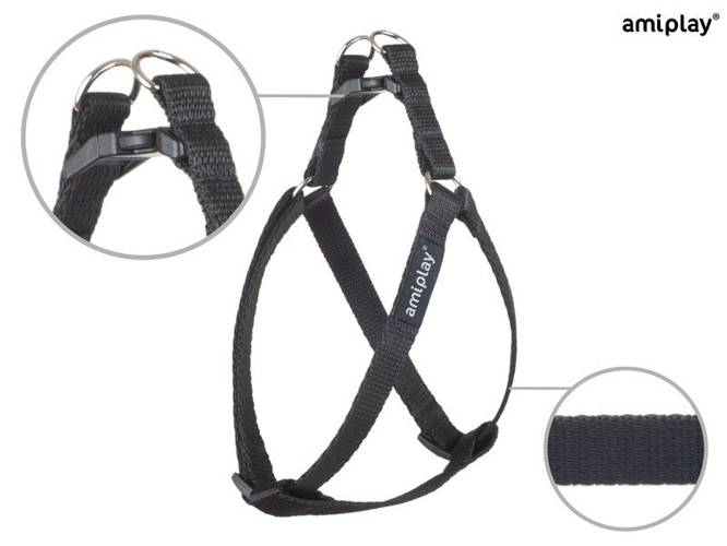 amiplay Szelki regulowane Basic XL Czarny - amiplay