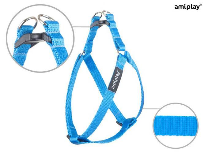 amiplay Szelki regulowane Basic L Niebieski - amiplay