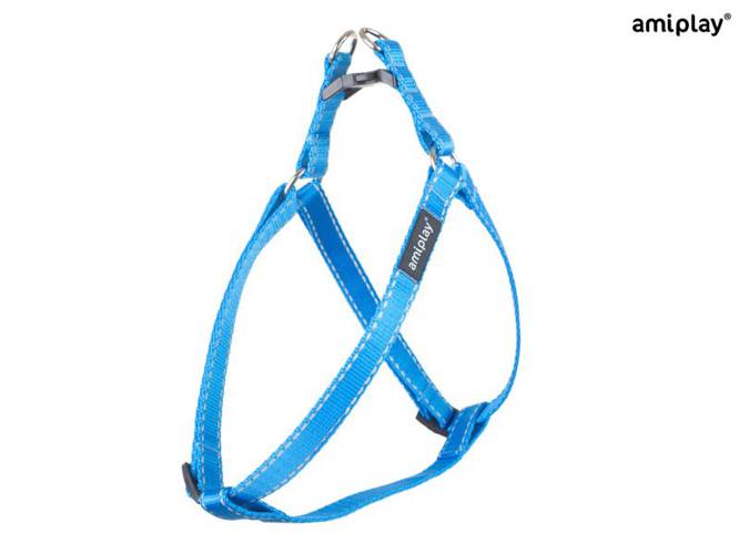 amiplay Szelki regulowane Reflective L Niebieski - amiplay