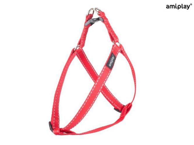 amiplay Szelki regulowane Reflective L Czerwony - amiplay