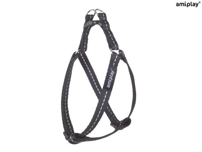 amiplay Szelki regulowane Reflective M Czarny - amiplay