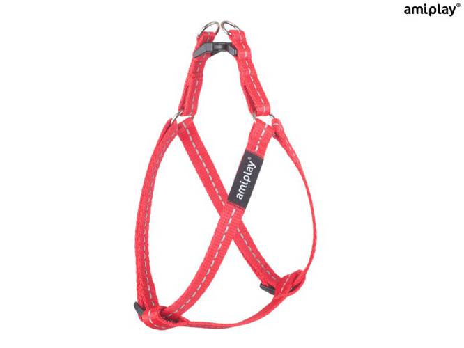 amiplay Szelki regulowane Reflective S Czerwony - amiplay