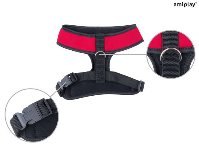 amiplay Szelki Scout Denver XS Czerwony - amiplay
