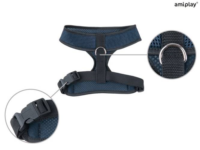 amiplay Szelki Scout Air L Granatowy - amiplay